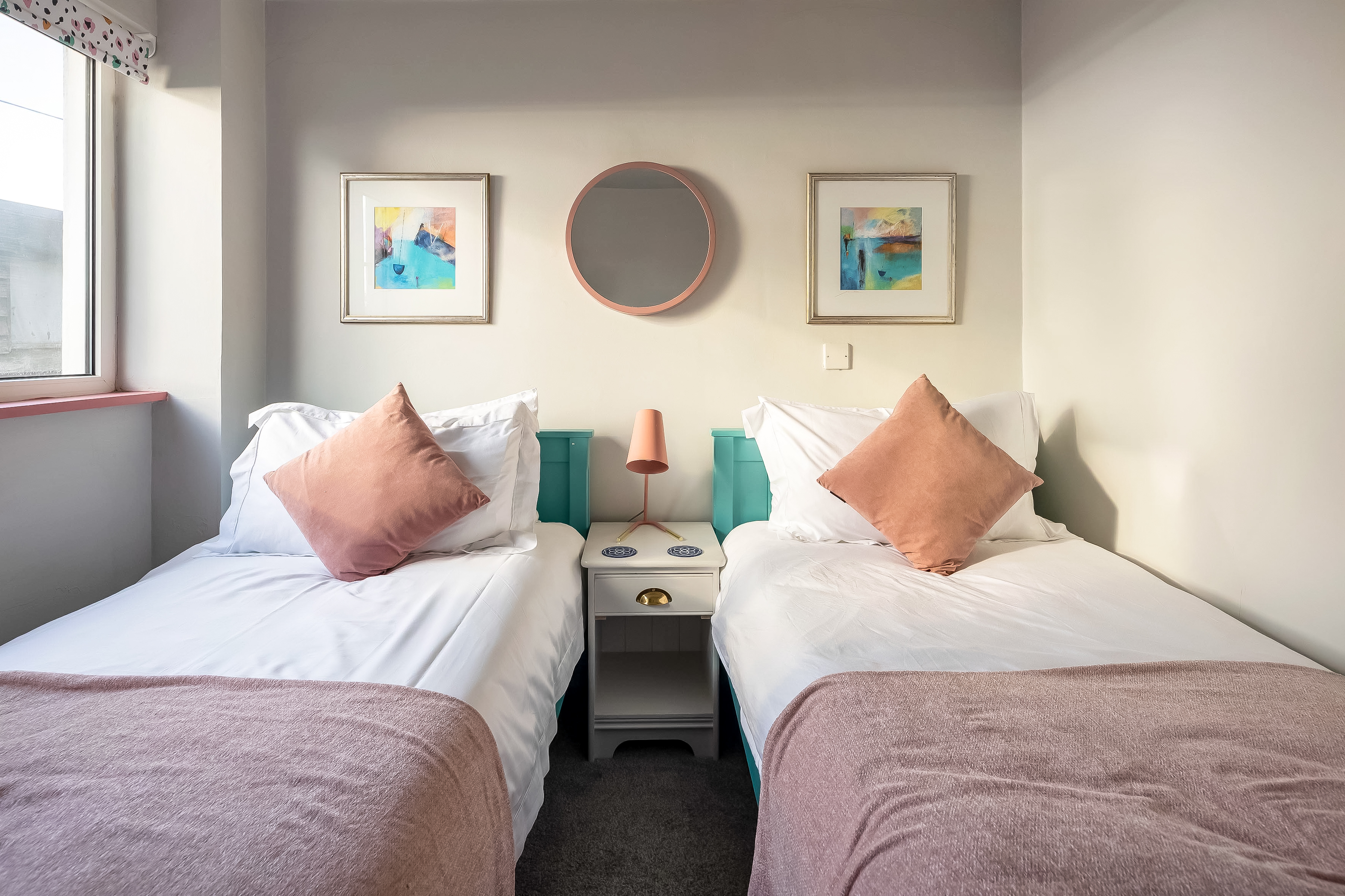 Decking area with panoramic sea views